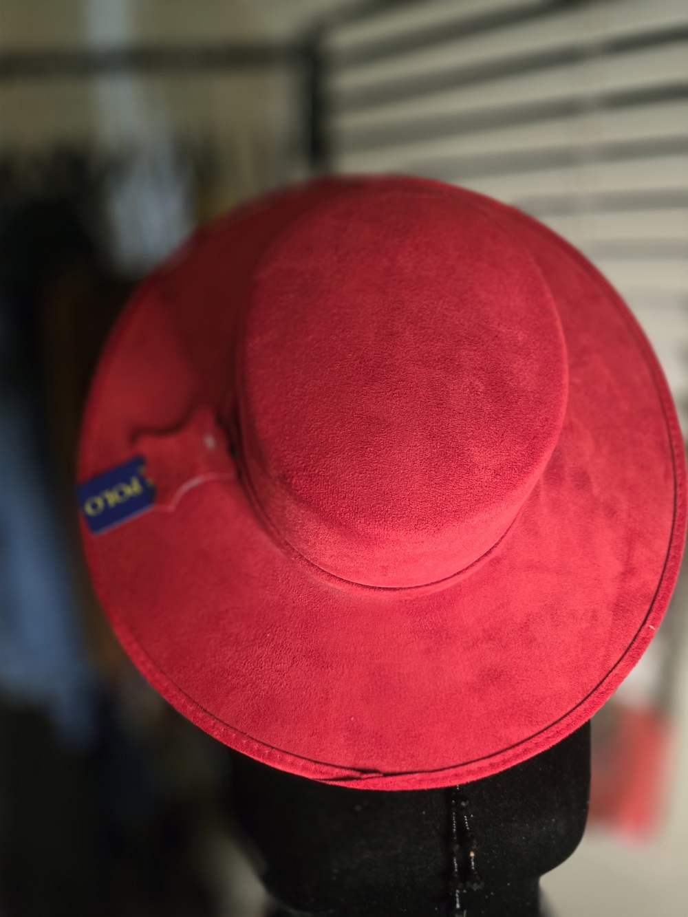 U.S. Polo Assn. Red Wide-Brim Felt Hat - Picture 3 of 4
